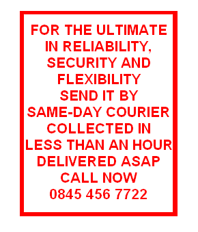 Call now for SAME-DAY couriers - 0845 456 7722